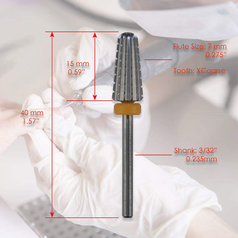 C&I Volcano Nail Drill, 2 Rotate Directions Design, Both for Left handed and Right Handed Nail Lovers, for Manicure Drill Machine (XXC) XXC - BeesActive Australia