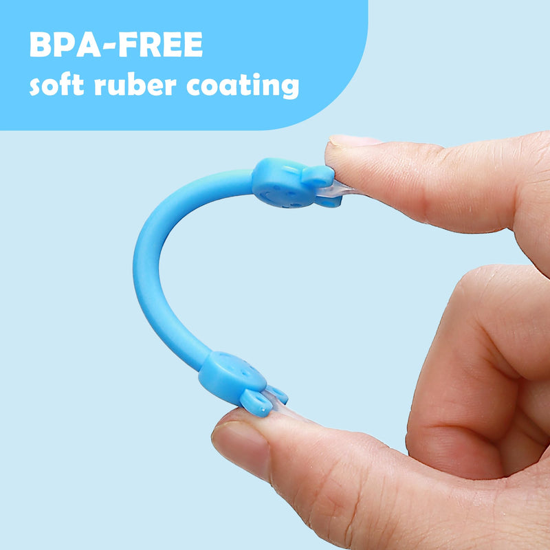 Baby Nose Ear Cleaning Tool 2 Pack - Nasal Booger Ear Clearner Dual Earwax Snot Remover,Suitable for Newborns and Infants with Soft Flexible Silicone Dual Ended Design - BeesActive Australia