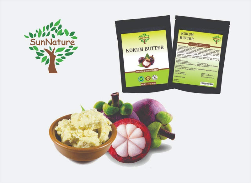 Kokum Butter - Light, Firm Butter, Use to Make Soap, Lotion Bars, Lip Balm, Body Butter - Scent-Free - by SunNature (4 Oz) - BeesActive Australia