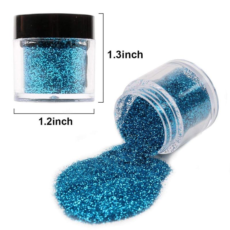 24 Color Glitter Powder Dust Nail Art Glitter Powder Tips Decoration Jumbo Size - BeesActive Australia