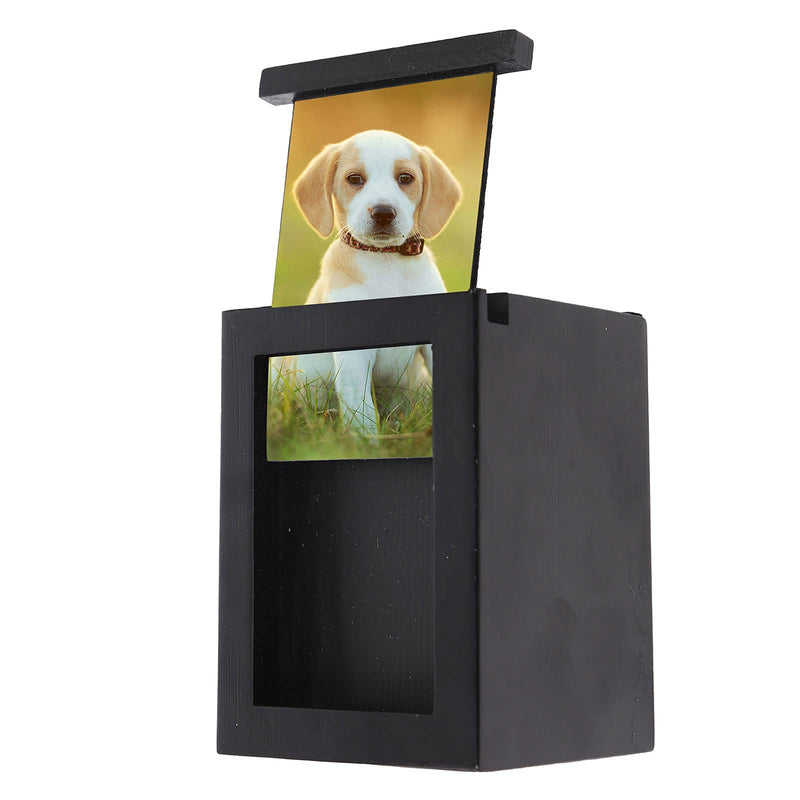NEWDREAM: Dog Urns for Ashes, pet Urns, Box for Dog Ashes, Pet Ashes Photo Box,Ash Box for Dogs, Wood Keepsake Memorial Urns Black S - BeesActive Australia