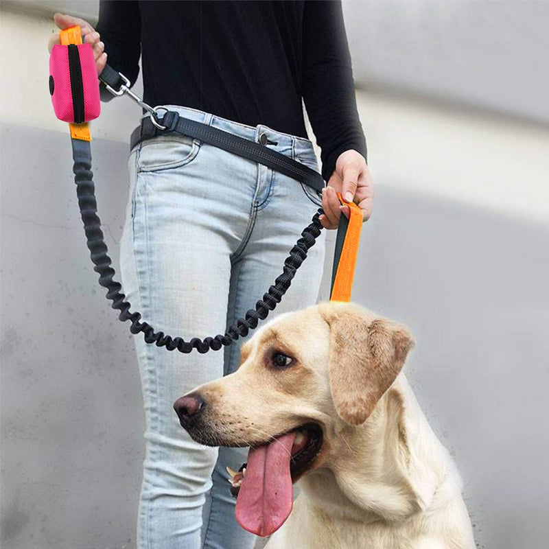SLOSN 3 Pack Pet Waste Bag Dispenser Dog Poop Bag Holder with Zippered Portable Dog Poop Bag Holder with Hook for Leash,Great Accessory for Walking, Running with Dog RoseRed Green Black - BeesActive Australia