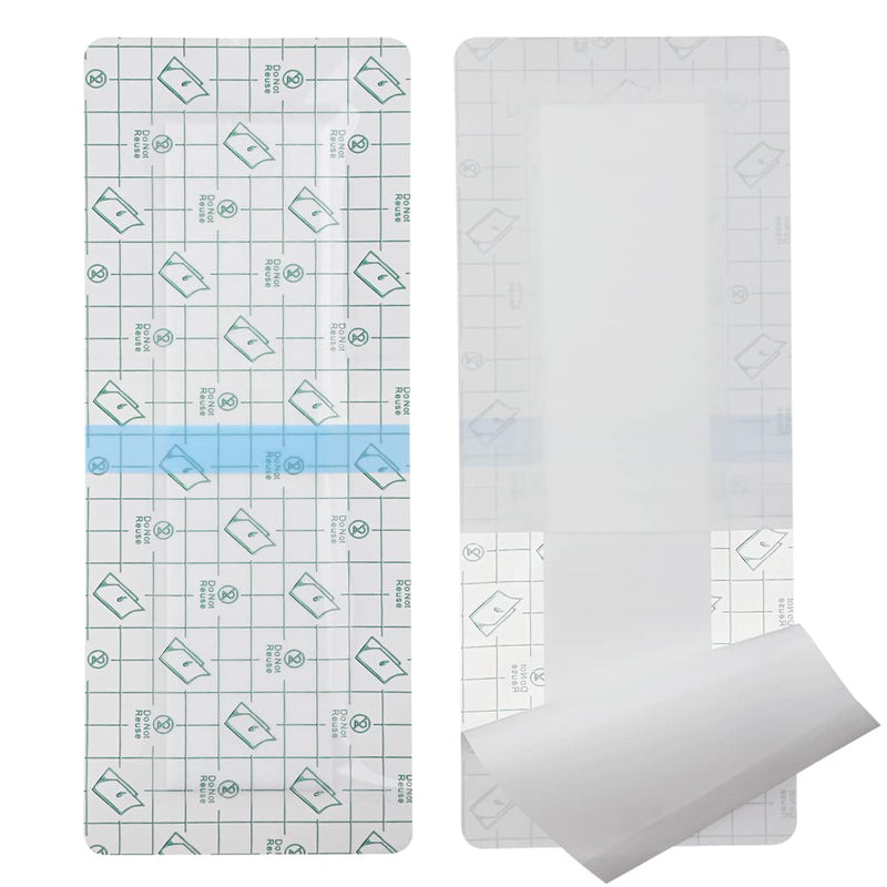 25 Pcs Waterproof C-Section Incision Shower Protector Bandage 4"x10" for Post Abdominal Surgery Hysterectomy Tummy Tuck Belly Recovery Gifts Long Surgical Incision Adhesive Wounds Cover Women Patients 4x10 Inch (Pack of 25) - BeesActive Australia