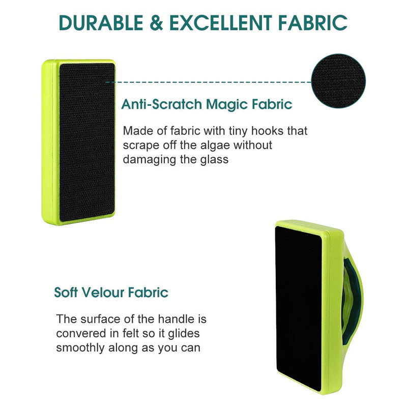 KEDSUM Magnetic Aquarium Fish Tank Cleaner, Fish Tank Glass Cleaner, Floating Clean Brush with Handle Design XL - BeesActive Australia