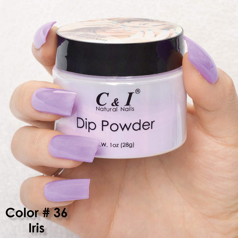 C & I Dip Powder Color No.036 Iris Purple Color System - BeesActive Australia