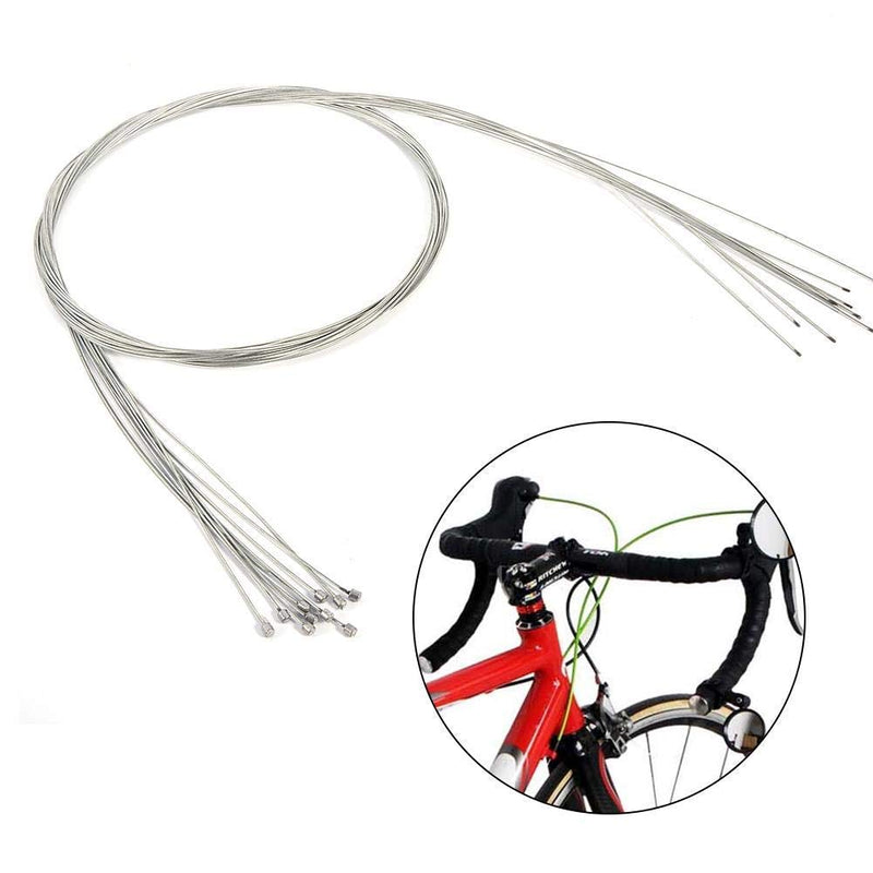 Stainless Steel Shifter Cable, Bike Shifter Cable Bicycle Rear Derailleur Cable 2M Long Bicycle Replaceable Wire Inner Derailleur Wire Stainless Steel Mountain Bike Rear Derailleur Cable 10Pcs - BeesActive Australia