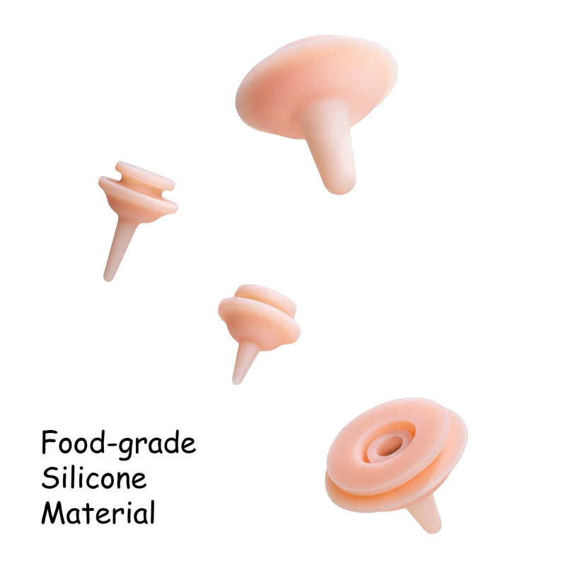 Pet Feeding Nipple for Kitten and Puppy Silicone Feeding Pacifier for Pets and Wildlife - Includes Mini, Original, Medium, Large, Double 1-10ml Oring Syringe - BeesActive Australia