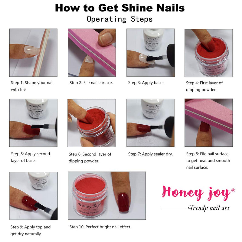 28g/Box Champagne Color Shine Glitter Hexagon Sequins Paillette Dip Powder Nails Dipping Nails Long-lasting Nails No UV Light Needed (HJ-ND064B-No.137) Dip-No.137 - BeesActive Australia