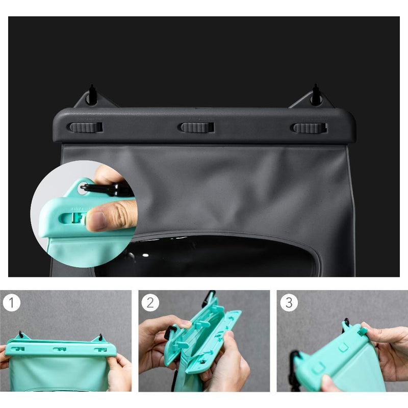 [AUSTRALIA] - LAQ DESiGN Perspective Waterproof Storage Bag, Dry Bag with Shoulder Strap for Kayaking, Beach Waterproof Bag, Secure Closure to Keep Your Valuables Dry Green 