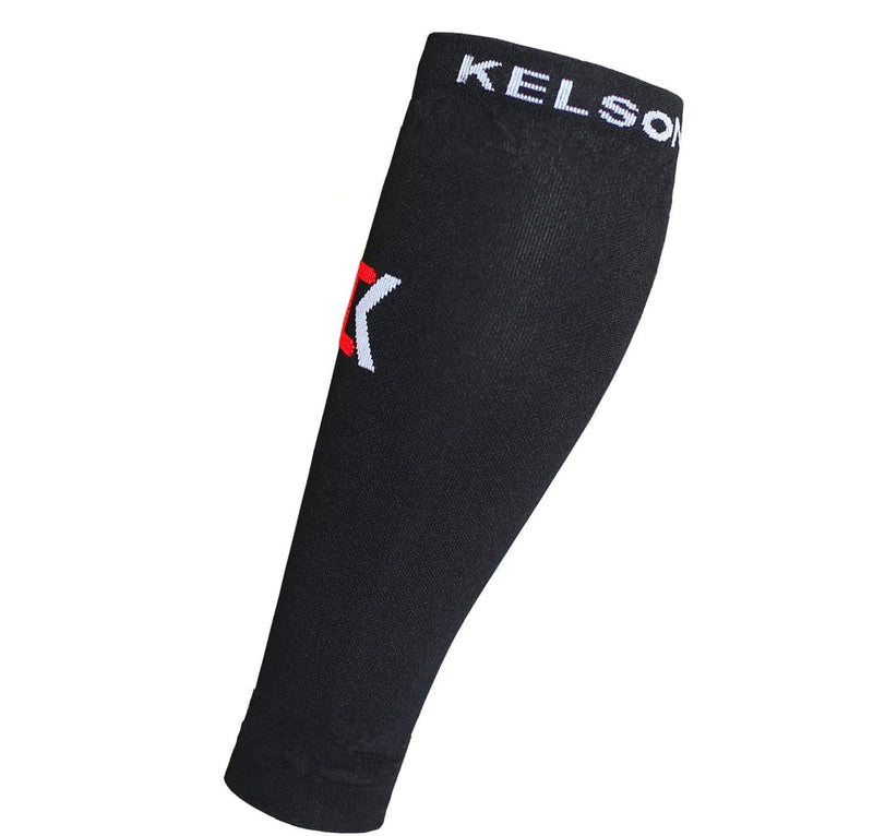 (2 PAIR) Calves Kelson Calf Compression Sleeves Ideal for Shin Splints, Running, Sports for Men/Women - Shin Splint and Calf Support Brace-Compression Calf Guards - Leg Sleeves for Torn Muscle Cramps Black 2XL (Pack of 4) - BeesActive Australia