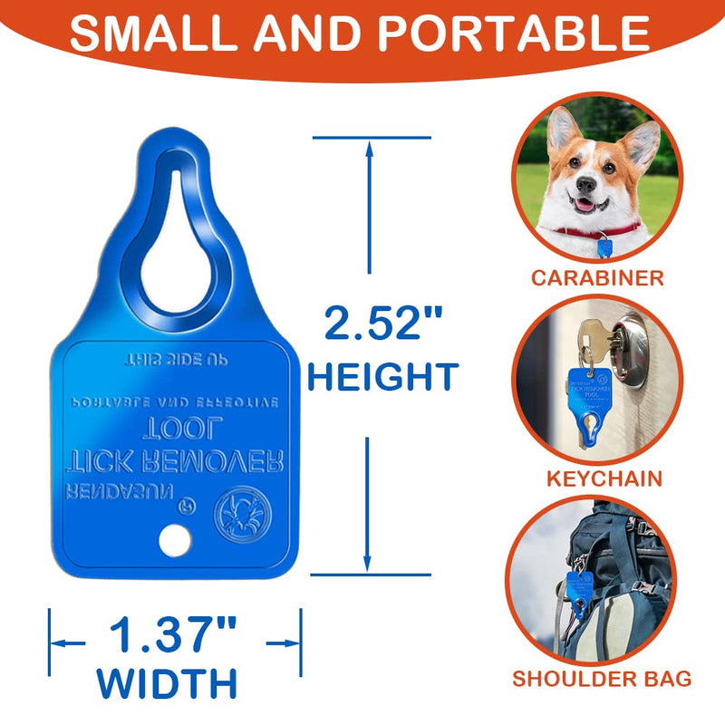 Tick Remover Tool, Tick Removal Tool Suitable for Pets, Animals, and Humans, Quick, Safe, Reliable, and Highly Essential Tick Remover Tool for Portable Outdoor Living Silver, Red, Blue - BeesActive Australia