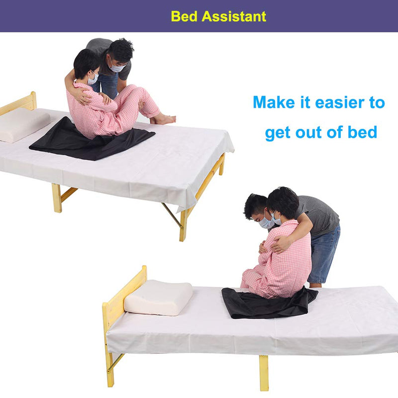 Sliding Board Transfer Slide Sheets Patient Turning Device Adaptive Bed Assistance Products Slide Board for Wheelchair (Black) - BeesActive Australia