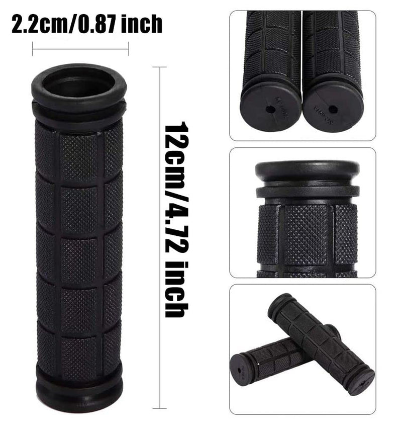 Beakuoo Bike Handlebar Grips for Kids Girls Boys, Non-Slip Rubber Mushroom Bicycle Grips for Scooter Cruiser Seadoo Tricycle Wheel Chair Mountain Road Urban Foldable Bike MTB BMX Black 1 Pair - BeesActive Australia