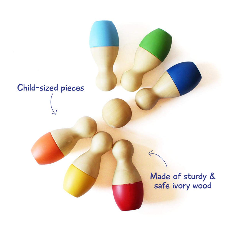 Shumee Activity Toys (Wooden Roly Bowly Pins Set) - BeesActive Australia