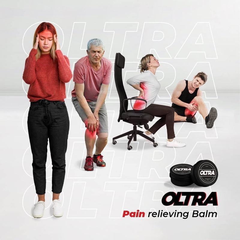Oltra Balm - The Ultimate Fast Acting All Natural and Vegan Pain Relief Balm, Gel, Cream for Inflammation and Sore Muscles, Relieves Joint, Neck, Knees, Legs, Lower Back, Feet and Body Pain - BeesActive Australia