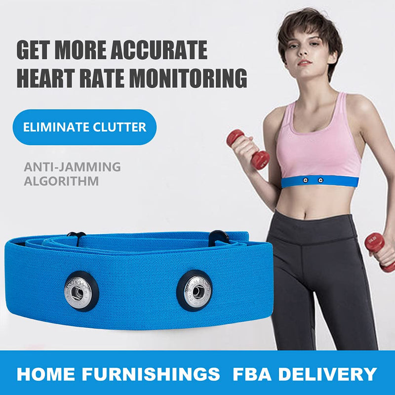 Heart Rate Monitor Replacement Chest Strap Blue Large - BeesActive Australia