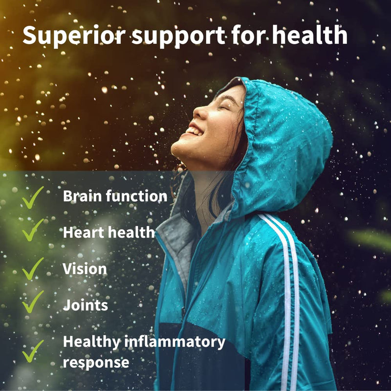Omega-3 Wild Fish Oil & Astaxanthin, The Most Advanced High Absorption rTG Omega-3, EPA & DHA 1000mg, Ultra Pure; Free from Environmental Toxins, Lemon Flavour, 180 Softgels, by Igennus - BeesActive Australia