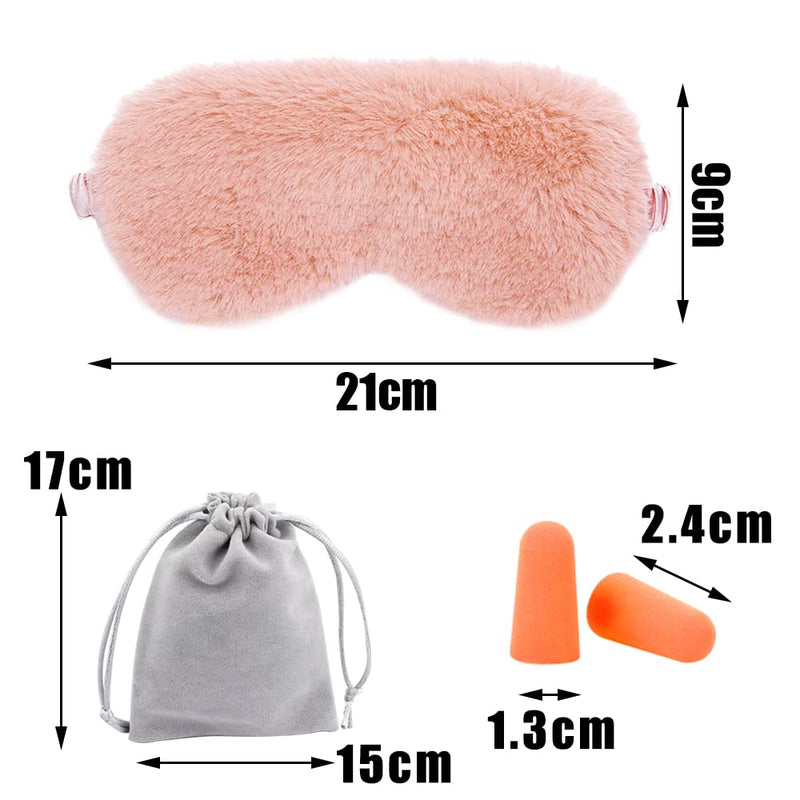 4 Pcs Plush Sleep Masks, Ultra Cute Soft Eye Cover, Blindfold Travel Masks for Kids Men Women(Random Color) Style1 - BeesActive Australia