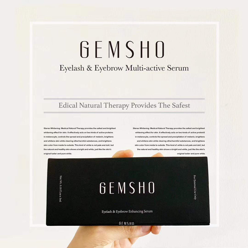 Gemsho Eyelash & Eyebrow Enhancing Serum 3ml - BeesActive Australia