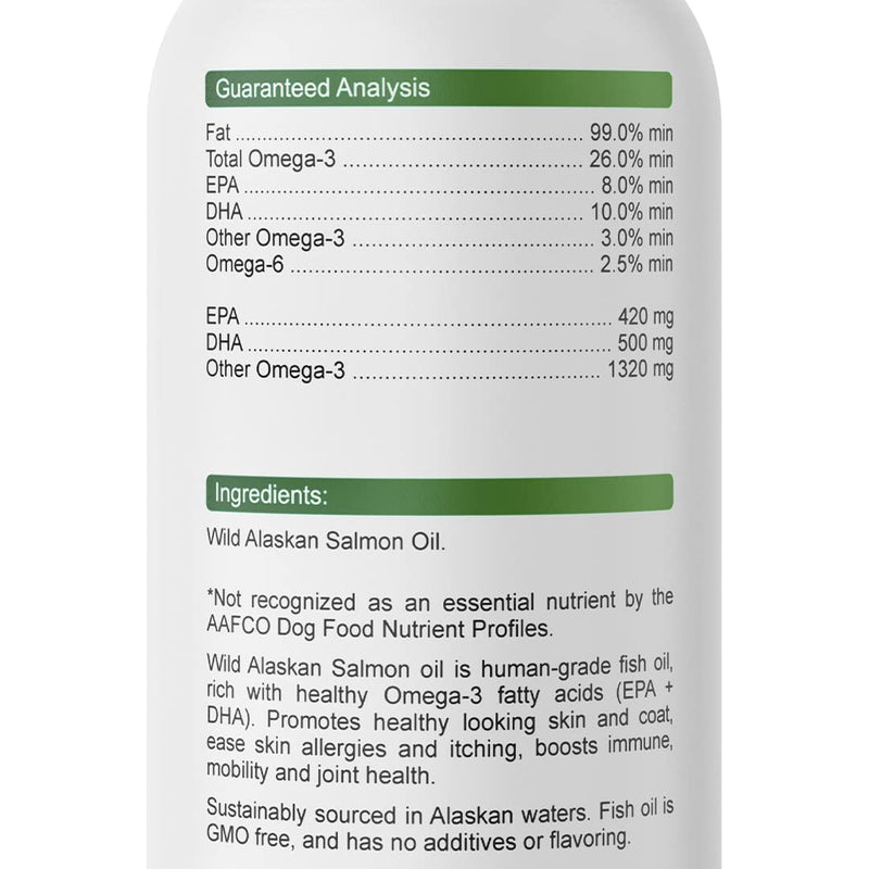 BARK&SPARK Salmon Oil for Dogs & Cats - Natural Fish Oil Omega-3 - Skin & Coat Support - Liquid Food Supplement for Pets - Natural EPA + DHA Fatty Acids for Joint Function, Immune & Heart Health 8oz - BeesActive Australia