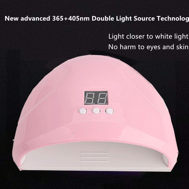 YAOBABBY 36W LED UV Nail Light/Lamp,Nail Dryer 12 Leds Gel Polish with Sensor 60s 60s 90s Timer USB Connector for Fingernail & Toenail Gels - BeesActive Australia