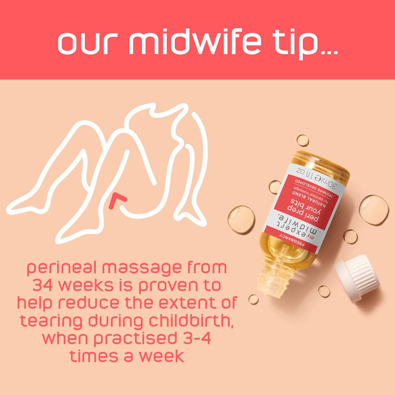 My Expert Midwife Peri Prep Your Bits, Perineal Massage Oil, Pregnancy/Labour Massage Oil for Perineal Massage Helping to Prevent Tears and Episiotomy - Postnatal Recovery - 30ml 30 ml (Pack of 1) - BeesActive Australia