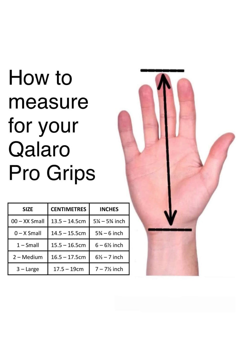 QALARO PRO Grips for Girls Gymnastics | Hook & Loop Dowel Grips, 4" Neoprene Wristbands | Gymnastics Grips for Girls 00 - Extra Extra Small - BeesActive Australia