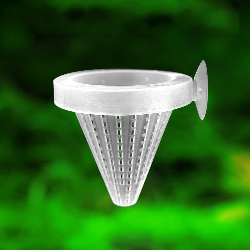Bilindasly 6PCS Aquarium Live Red Worm Feeding Cone Cup Plastic Frozen Brine Shrimp Fish Feeder for Aquarium Tank with Suckers, White,Red - BeesActive Australia