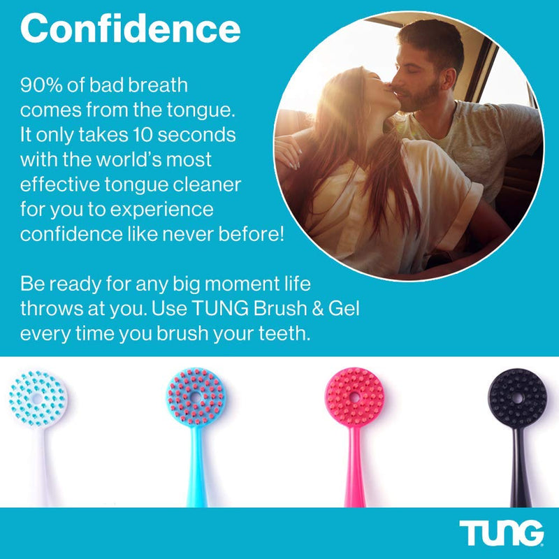 2 Tung Brush & 2 Gel Tongue Cleaner Partner Pack, 4 Count (Pack of 1) 4 Count (Pack of 1) - BeesActive Australia