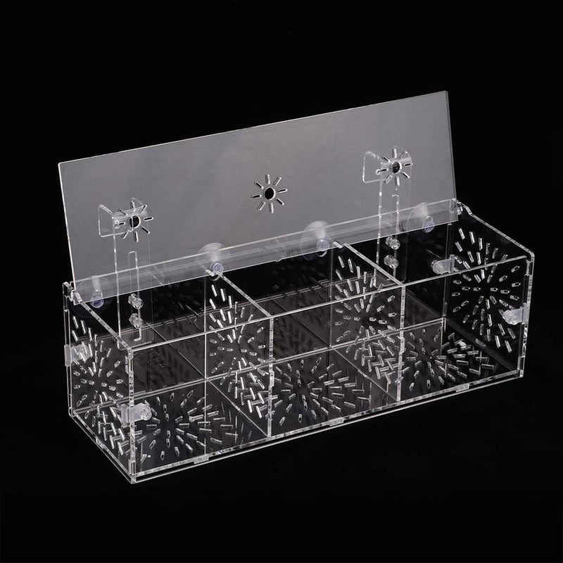 GLOGLOW Aquarium Breeder Box, 3 Sizes Acrylic Transparent Aquarium Breeding Isolation Box Fish Tank Hatchery Incubator Holder 30CM*10CM*10CM - BeesActive Australia