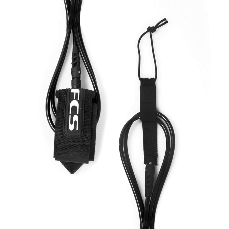 FCS Regular Classic Surf Leash 8 feet Black - BeesActive Australia