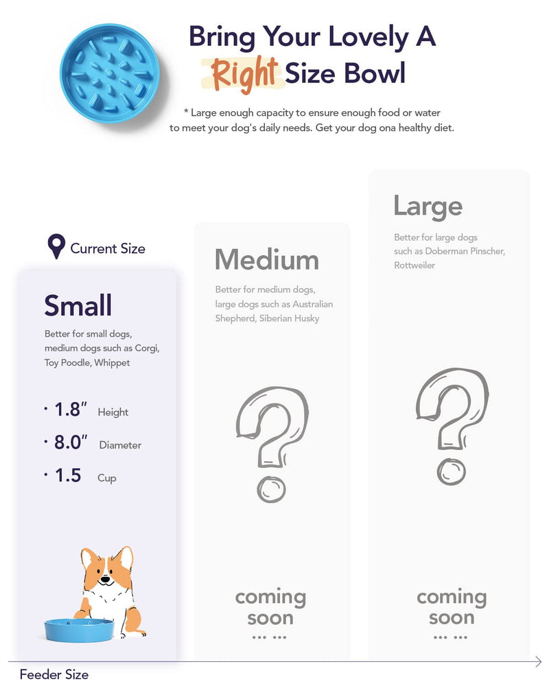 LE TAUCI PET Lick Mat for Wet Food and Dry Food Blue, 1.5 Cups Blue Ceramic Slow Feeder Bowl for Cat and Dog, Puzzle Feeder, IQ Pet Treat Mat, Slow Bowl, Puppy Bowl - BeesActive Australia