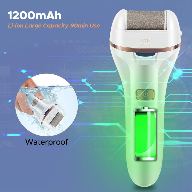 Electric Callus Remover,Callus Remover for Feet Rechargeable Electronic Foot File Foot Spa Pedicure Tool Foot Callous Remover Kit for Dead,Hard Cracked Dry Skin,with 3 Rollers and Nail Clipper - BeesActive Australia