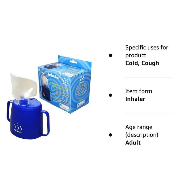 Medisure Healthcare Steam Inhaler Inhalation Cold Cough Flu Blocked Airways Cup x 1 - BeesActive Australia