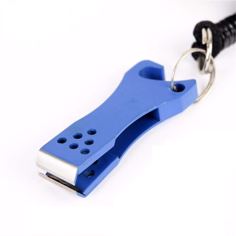 M MAXIMUMCATCH Maxcatch Fly Fishing Nippers Line Cutter Clipper Tools with Hook Eye Cleaner and Bottle Opener Blue (with lanyard) - BeesActive Australia