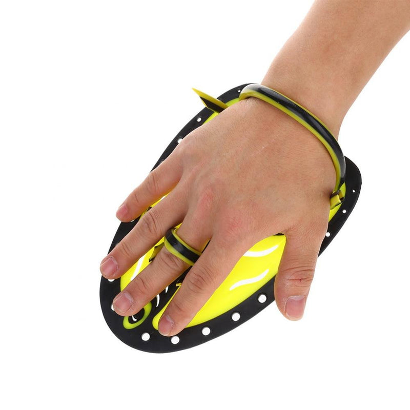 ZJchao Professional Swim Training Paddles Adjustable Diving Training Hand Fin Flippers Flat Paddles Swimming Training Aid Scuba Equipment for Men Women Children #2 - BeesActive Australia