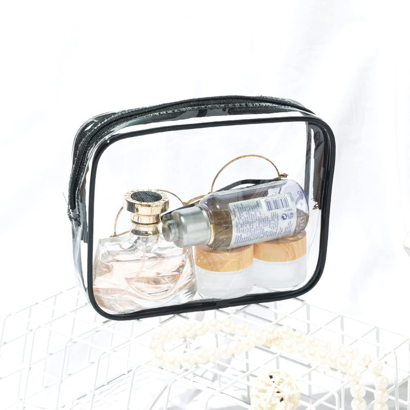 3 in 1 Clear Toiletry Bags,Waterproof Travel Bag Clear Travel Luggage Transparent Cosmetic Makeup Bag Beach Tote Bag Easy to Carry. - BeesActive Australia