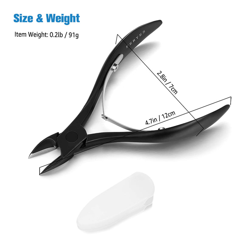 FERYES Toenail Clippers for Thick,Fungal or Ingrown Toenails - Large Handle Toenail Cutters, Podiatrist Recommended 4R13 Stainless Steel Nail Clippers - BLACK - BeesActive Australia