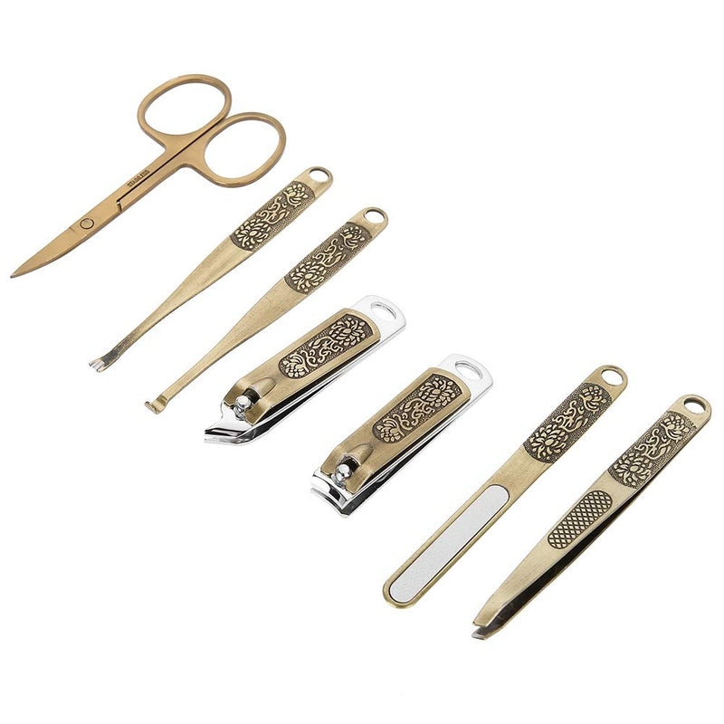 Professional manicure set, manicure and scissor nail scissors genuine leather case set travel manicure kit - BeesActive Australia