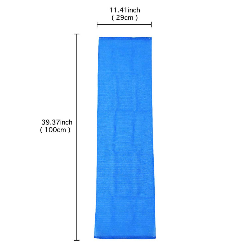 Extra Rough, Exfoliating Washcloth [Made in Japan] Exfoliating Towel Special Texture Makes Fluffy Foam Lather, Back Scrubber, Dead Skin Cell Remover [Loofah for Women and Men] (2pcs Set (RD and BL)) - BeesActive Australia