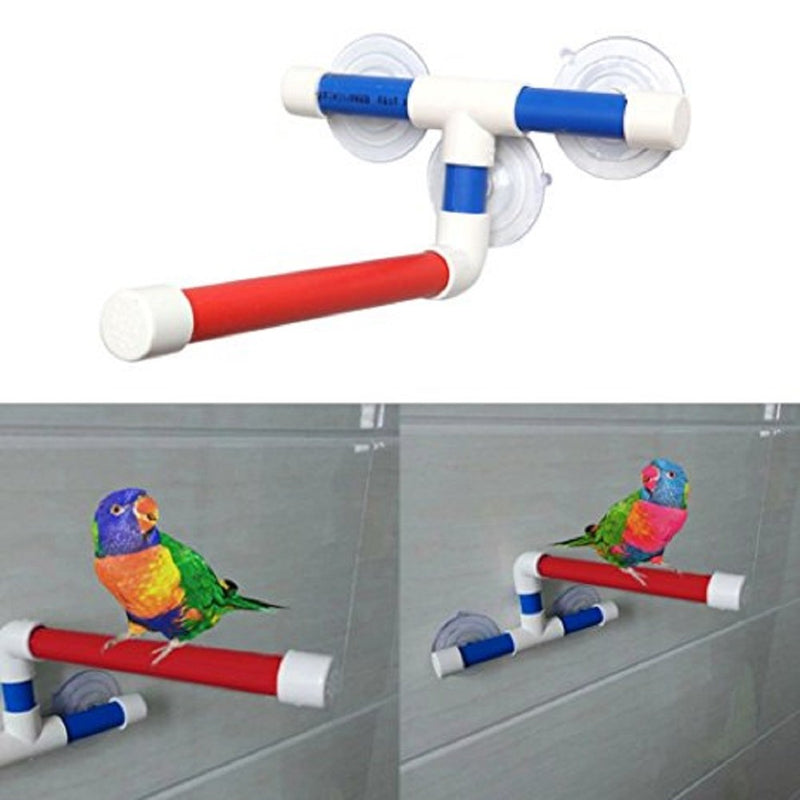 Suction Cup Shower Perch Stand for Bird Parrot Macaw African Greys Budgies Cockatoo Parakeet Cockatiel Conure Lovebirds Bath Perch Toy - BeesActive Australia