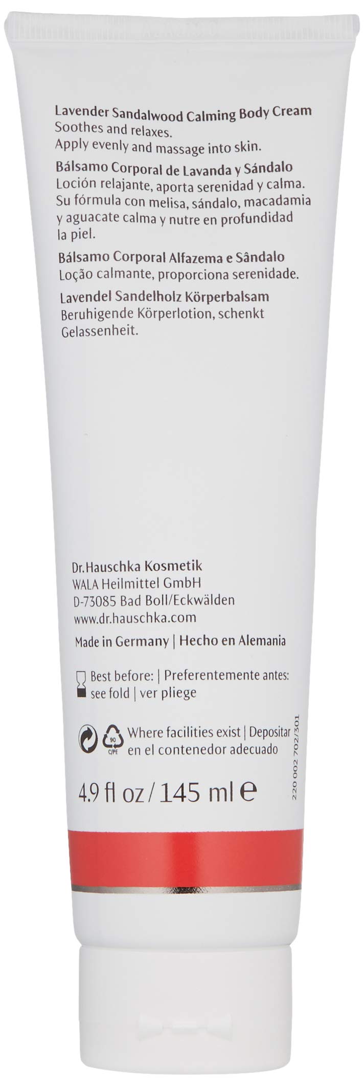 Dr. Hauschka Lavender Sandalwood Calming Body Cream, 4.9 Fl Oz - BeesActive Australia