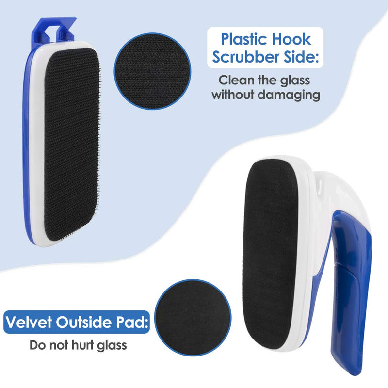 Lukovee Magnetic Aquarium Algae Scrapers Fish Tank Cleaner, Strong Magnet Scratch-Free Glass Cleaner Floating Aquatic Clean Brush with Easy Use Solid Handle L: 20~38'' (Recommended Glass Length) - BeesActive Australia