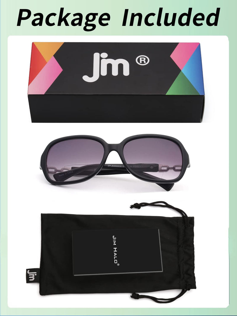 JM Classic Bifocal Reading Sunglasses for Women Vintage Reader Glasses Outdoor UV Protection Black(200836) 3.0 x - BeesActive Australia