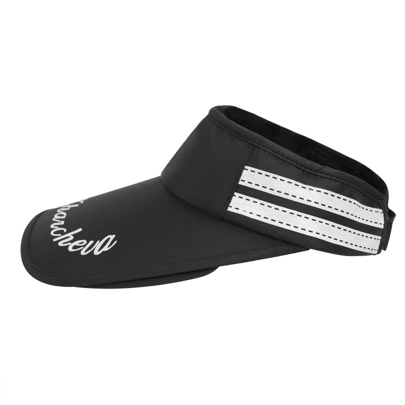 Unisex Sports Sun Visor Hat UV Protection Breathable Golf Visor Sports Sun Hats Black One Size - BeesActive Australia
