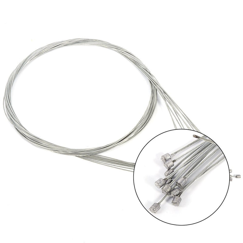 Stainless Steel Shifter Cable, Bike Shifter Cable Bicycle Rear Derailleur Cable 2M Long Bicycle Replaceable Wire Inner Derailleur Wire Stainless Steel Mountain Bike Rear Derailleur Cable 10Pcs - BeesActive Australia