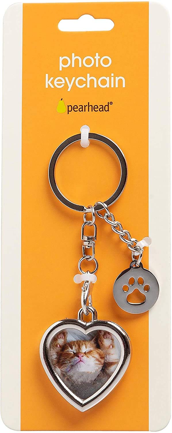 Pearhead Pet Keychains, Cat Keychains and Dog Keychains for Pet Owners, Cat Owner Accessories, Dog Owner Accessories Heart Keychain - BeesActive Australia