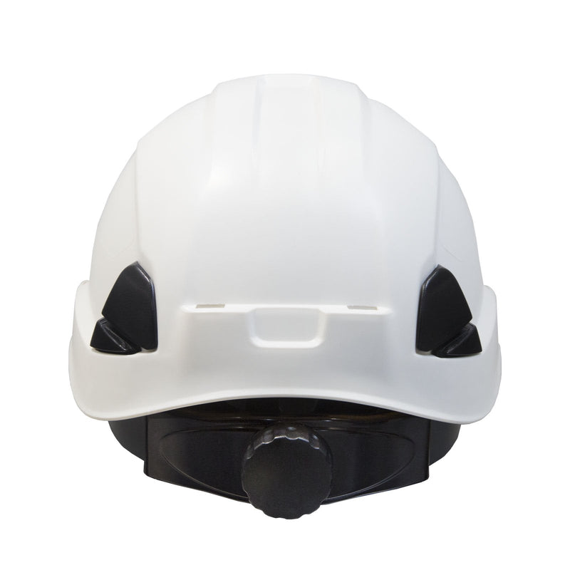 JORESTECH Hard Hat White ABS Work-At-Height and Rescue Slotted Helmet with 6-Point Adjustable Ratchet Suspension ANSI Z89.1-14 Certified For Work, Home, and General Headwear Protection HHAT-03 - BeesActive Australia