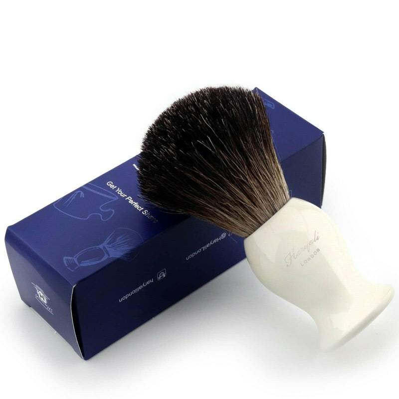 Pure Black Badger Hair Shaving Brush with The Ivory Color Base Comes with The Designer Box Special for Men - BeesActive Australia