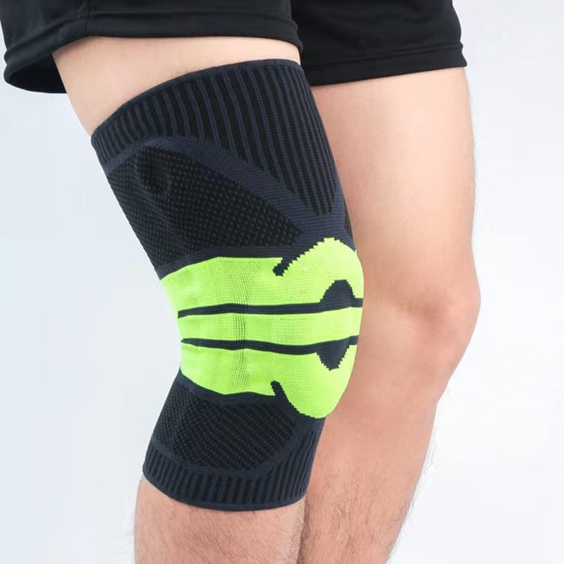 Professional Knee Support, Male and Female Knee Compression Sleeve Support With Patella Gel Pad and Side Stabilizer, Joint Pain Relief, Meniscus Tear, ACL, Arthritis, Medical Grade Knee Support For Running (X-Large, Black green) - BeesActive Australia